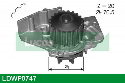 LUCAS ENGINE DRIVE ldwp0747 -  Водяной насос